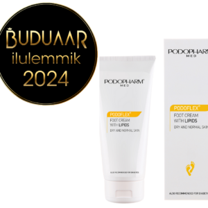 PODOPHARM PODOFLEX Foot Cream with Lipids – lipiididerikas jalakreem kuivale ja normaalsele nahale